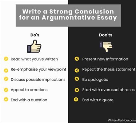 how do you conclude an argumentative essay